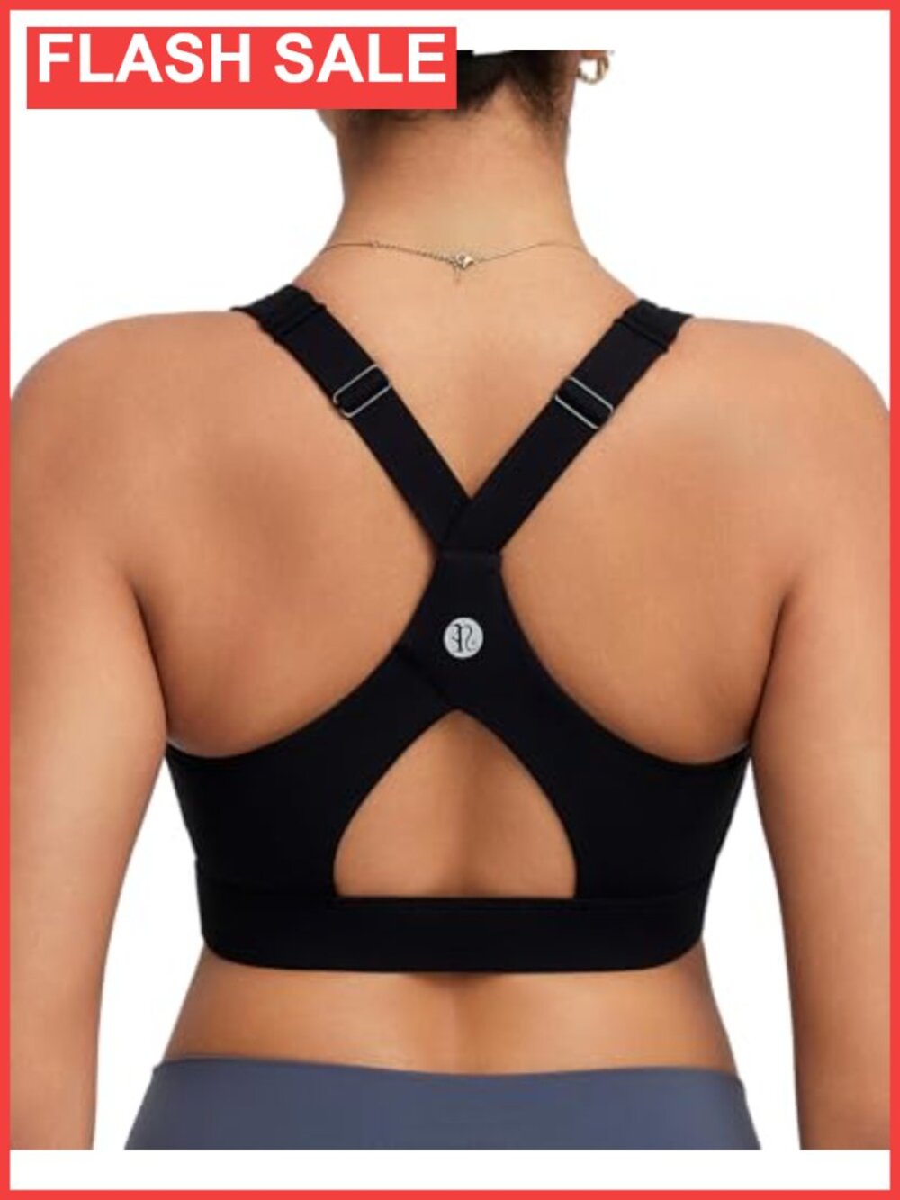 High Support Sports Bra Molded Cup High Impact Workout Running Bra